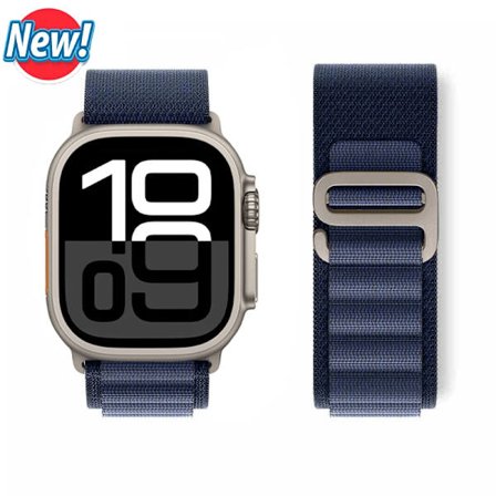 Alpine Loop -ranneke yhteensopiva Apple Watch Ultra 2 & Series 10/9/8 Navy[JSR] kanssa