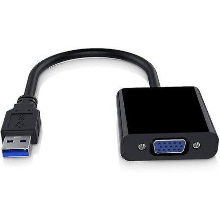 USB 3.0 till VGA Adapter Konverterare, 1080P USB till VGA Video Grafikkort Display Extern Kabel Adapter