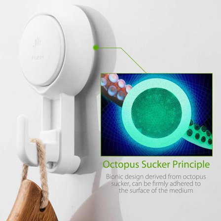 Tehokas imukuppikoukku kylpyhuoneeseen 5 kg, suihkukoukku imukuppi