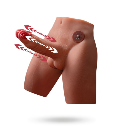 Jason Thrusting Dildo 17 cm - Vuxen.se - Fleshjacks, analdildo, dildo med pung