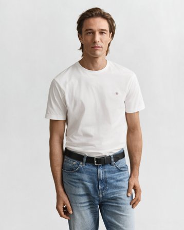 GANT Herren Regular Fit T-Shirt (5XL) Weiß