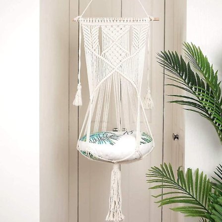 Koristeellinen makramee seinävaate Kodikkaat kissanpesät Qyroadwolf KLB