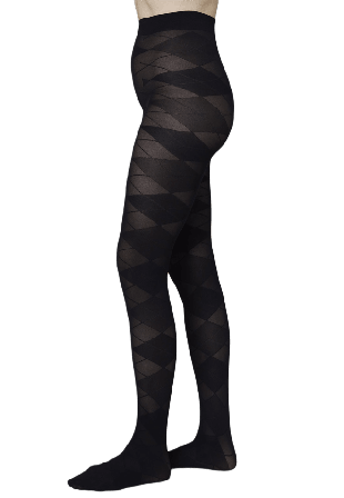 Swedish Stockings Rebecka Argyle Tights Strumpbyxor Dam Svart S