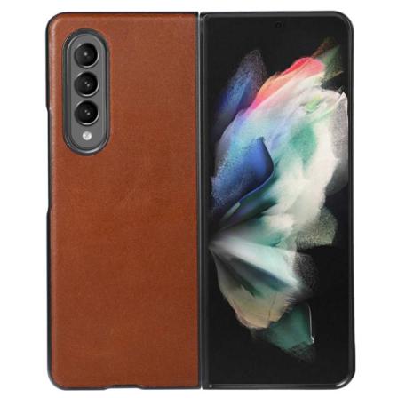 Samsung Galaxy Z Fold4 5g Crazy Horse Texture Mobilskal - Brun Brown