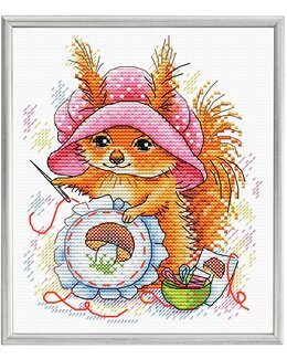 Stickpackung Bild Eichhörnchen