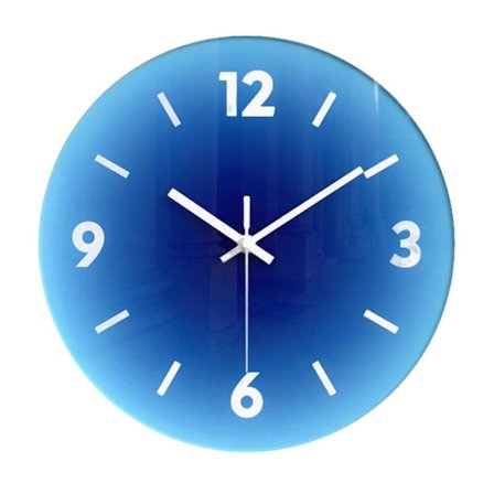 12" Batteridrevet Vægur Hærdet Glas Stille Kvarts Ikke-Tikkende Moderne Simpelt Dekorativt Vægur Boligindretning QingHai