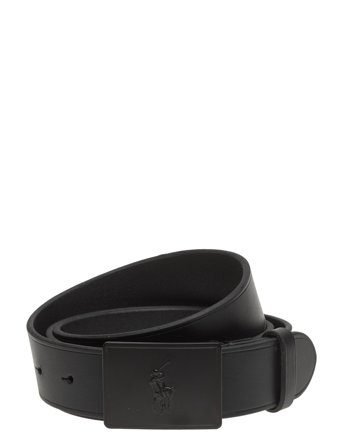 Polo Ralph Lauren 36Mm Pp Plaque Belt - Black - 36