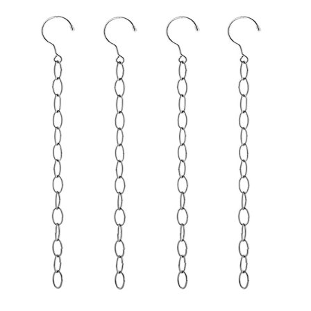 50cm Rymdkedjor i rostfritt stål för hem och kontor 4 st