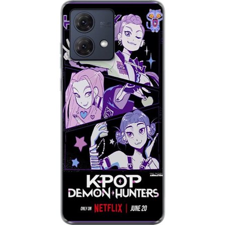 Kompatibelt Mobildeksel til Motorola Moto G84 Kpop Demon Jegerne Huntrix Plakat Mira Zoey Rumi Lilla Stjerne Glød