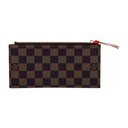 Louis Vuitton Vintage, Pre-owned Zippered Coin Bruin, Dames, Maat:ONE Size,Canvas
