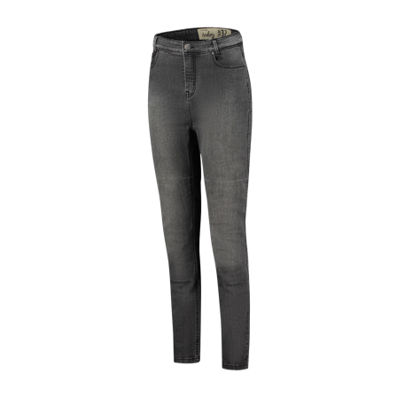 Vaqueros de Moto Mujer Rusty Stitches Emma Negro 30