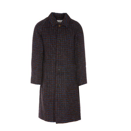 Andersson Bell, Single-Breasted Coats Blauw, Heren, Maat:M