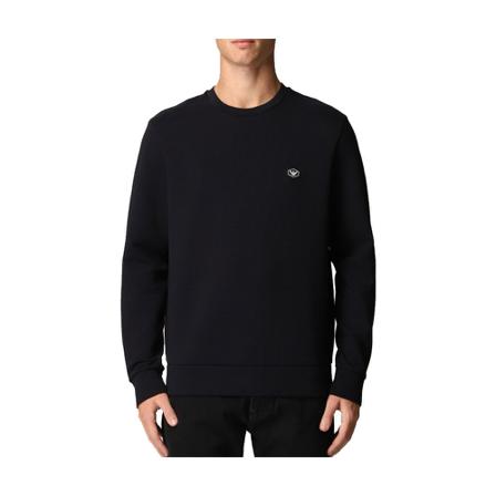 Emporio Armani, Sweatshirt Niebieski, Mężczyzna, Rozmiar: S