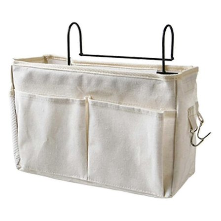 Sänghängande ficka sängförvaring caddy organizer hållare, grå YWL