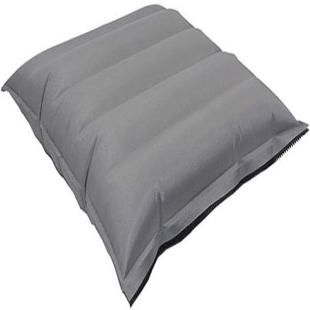 Sittepute Lett Reisepute Oppblåsbar Sittepute Vandring Utendørs Reise 40 x 37 x 10cm Grå