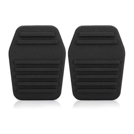 Pedal Pads Auto Gummi Kopplingsskydd Bil Pedal Pads Skydd Passar För Transit Caoutchouc Pedale,transit Connect Broms(1 Par, Svart)