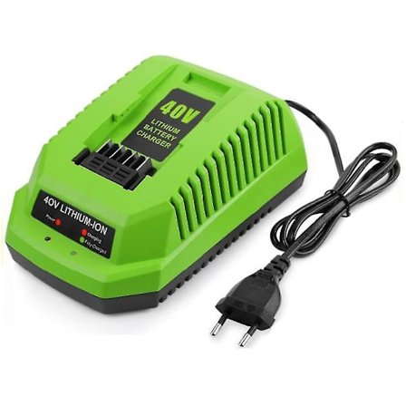 40v litiumbatteriladdare för Greenworks 29482 G-max 40v litiumjonbatteri 29472 29482 29652 G40825 (haoyi