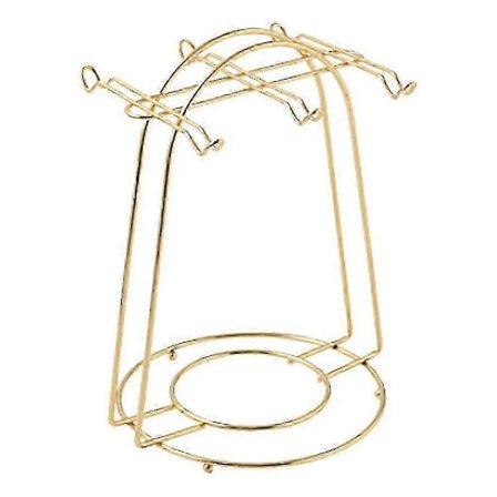 Nordisk Hjem Køkken Bordplade Kaffe Kop Holder 6 Kopper Stativ Guld Metal Kopper Holdere Stativ Dræn Orga