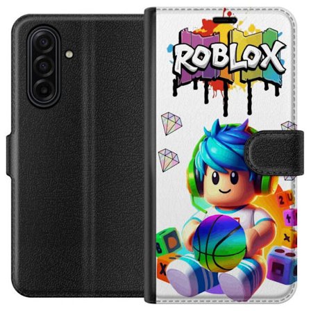 Kompatibelt Lommeboketui til Samsung Samsung Galaxy A17 5G Fargerik Roblox-illustrasjon med spillkarakter, leker og energi, perfekt for spillfans og b