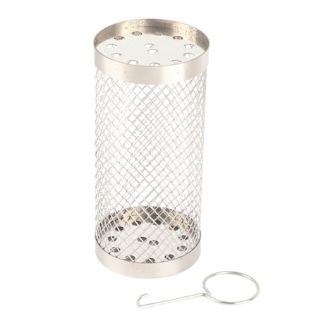 Rund grillkurv i rustfrit stål som tilbehør til udendørs grill