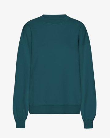 Organic Oversized Crew - Ocean Green