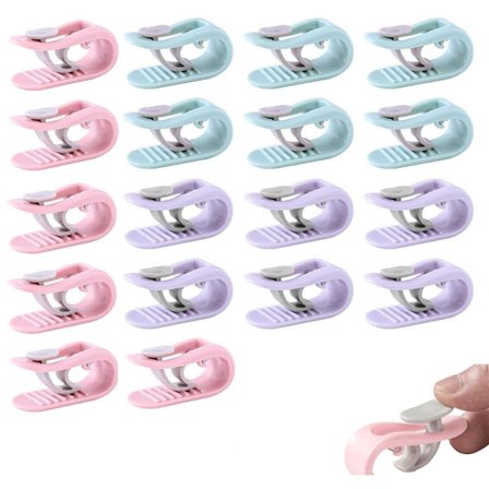 ING Pussilakanapidikkeet 18 kpl Estää liukumisen Tukevat pussilakanapidikkeet Tukevat pussilakanapuristimet Pussilakanan pidikkeet Peittopidikkeet 