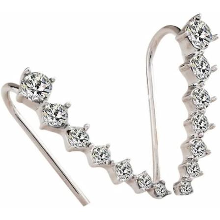 2 Par Dame Wrap Around Stud Smykker 7 Stjerne Alloy Stud Ørepynt Skinnende Øre Klipp Pin Søt Ørepynt