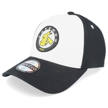Difuzed - Blanc adjustable Casquette - Pokémon Pikachu White/Black Adjustable @ Hatstore