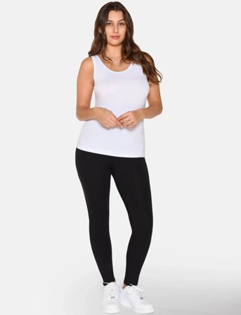 URBAN QUEST Women Bamboo Tank Top - White - M