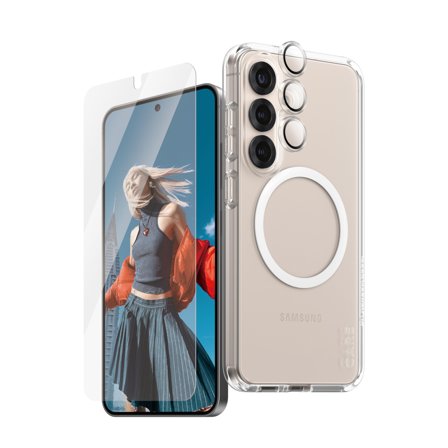 PanzerGlass CARE 3-in-1 Bundle Samsung Galaxy S25 Gjennomsiktig