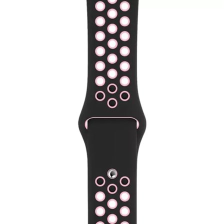 Sport Armband i Gummi - Bekvämt & Hållbart Till Apple Watch 42-49mm - Svart/Rosa