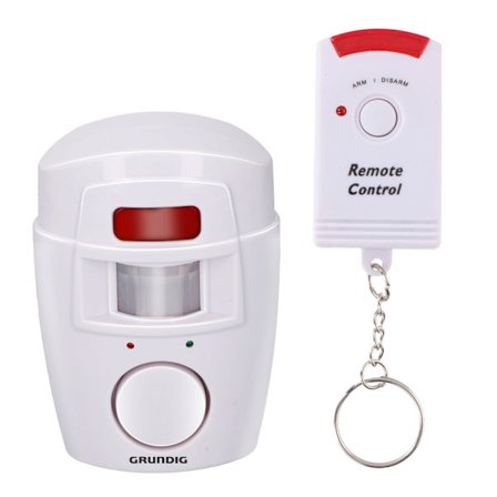 Grundig Bevegelsesdetektor med alarm inkludert fjernkontroll