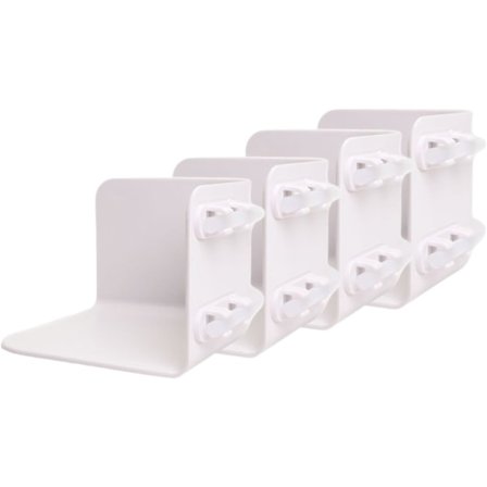 4 stk. Lakenholdere med løkkebånd holder og strammer laken sikkert på plass med nålklemmer