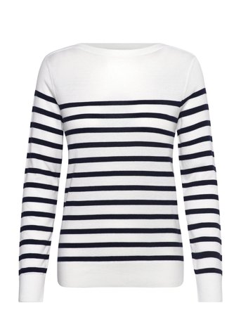 GANT | Fine Knit Striped Boat Neck | S