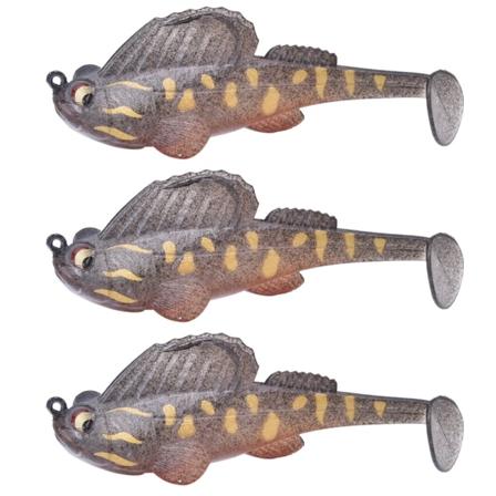 3 stk Fat Head kunstig agn Swimbaits Fiskelokkersett Fiskeutstyr tilbehør004