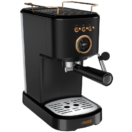 Princess Espressomaskin Manuell 20bar 1100w Köksmaskiner Unisex Svart