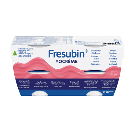 Fresubin YoCrème Næringskrem, Bringebær, 4x125 ml