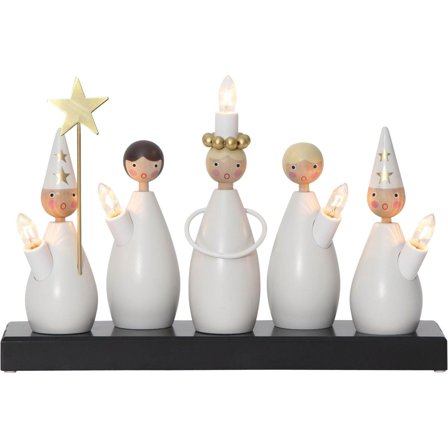 Star Trading - Adventstake Luciakör 652-88-1 Hvit
