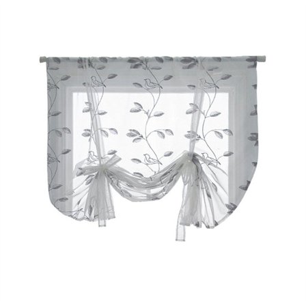 Gardiner Broderi Romersk Gardiner Transparent Voile Gardiner