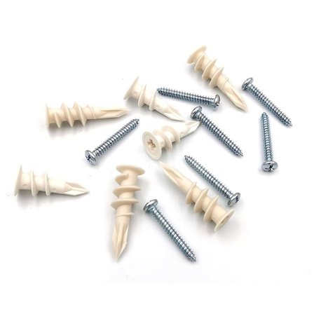 Mordely 200st Plast Gips Ankare Ihåliga Vägg Ankare Expansion