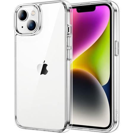 Etui til iPhone 14 6,1 tommer, Anti-gulning Stødsikkert Beskyttelsesetui, Anti-ridset Gennemsigtig Bagside (Gennemsigtig)