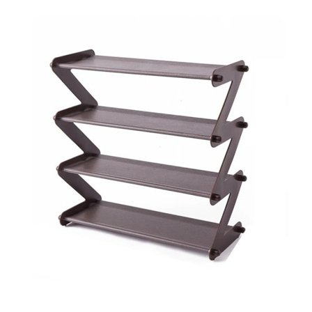 Enkel sko reol med lagdelt opbevaring design Z-type sko bøjle til husholdning og sovesal