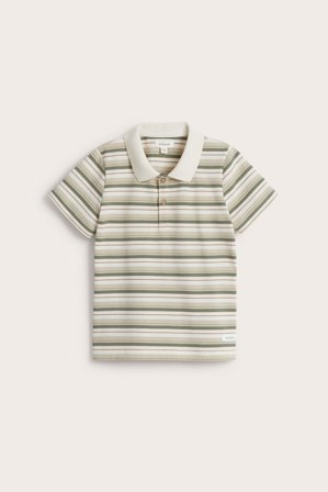 Newbie | Randig pikétröja | Offwhite