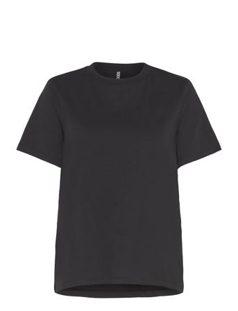 Pcria Ss Solid Tee Jrs Noos Bc Tops T-shirts & Tops Short-sleeved Black Pieces