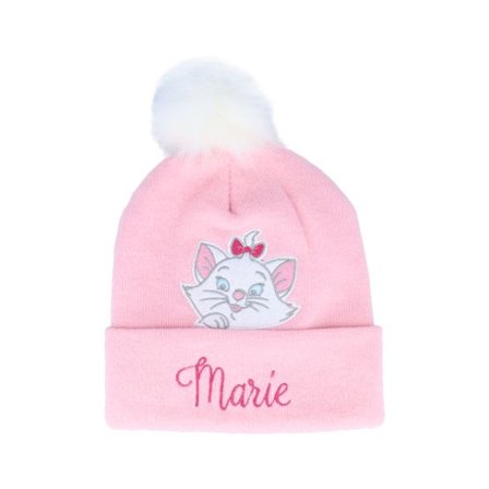 Difuzed - Rosa pom Beanie - Kids Disney Marie Beanie Pink Pom @ Hatstore