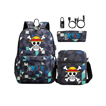 One Piece Password Lock Tredelt Studenterrygsæk14