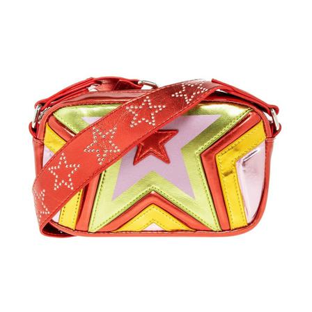 Stella McCartney, Shoulder bag with motif of stars Rood, unisex, Maat:ONE Size,stof