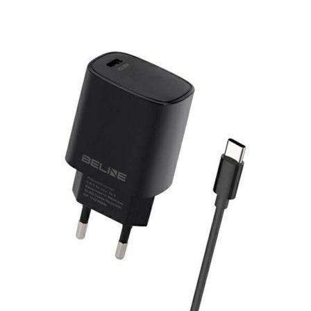 Beline Väggladdare Med USB-C Till USB-C Kabel - Svart