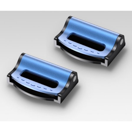 Sædebælte fast justeringsbegrænser blå 2 stk