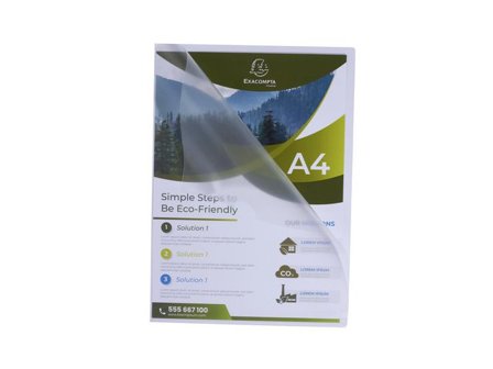 EXACOMPTA Aktmapp A4 0,12mm klar 100/FP 100/fp - Lyreco - Kontorsmaterial - Mappar och plastfickor - Plastmappar och aktmappar
